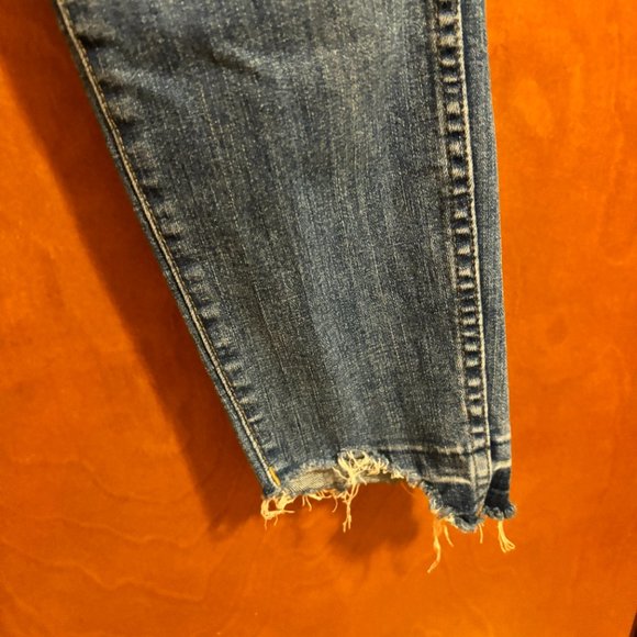 Madewell Distressed Curvy High Rise‎ Skinny Jeans Size 25R - Picture 8 of 16